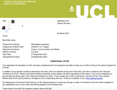 Congratulations on receiving an offer to study at UCL. . Ucl offers spreadsheet